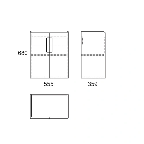 Тумба под раковину OWL 1975 RUNN 60 с 2 дверками, белая NEW OW07.30.00 Тумба под раковину OWL 1975 RUNN 60 с 2 дверками, белая NEW OW07.30.00