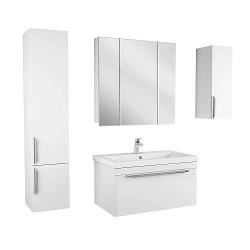 Тумба под раковину OWL 1975 Vind 80, белый лак OW23.05.00 Тумба под раковину OWL 1975 Vind 80, белый лак OW23.05.00