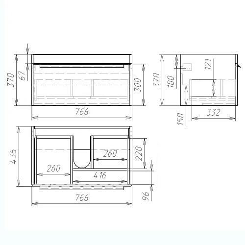 Тумба под раковину OWL 1975 Vind 80, белый лак OW23.05.00 Тумба под раковину OWL 1975 Vind 80, белый лак OW23.05.00