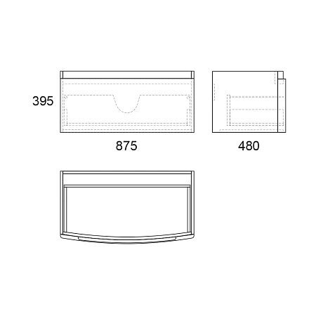 Тумба под раковину OWL Gotland 90 tiffani, 1 ящик, белый лак OW010030 Тумба под раковину OWL Gotland 90 tiffani, 1 ящик, белый лак OW010030