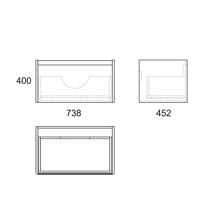 Тумба под раковину OWL Malaren 80, 1 ящик, белая OW03.02.05 Тумба под раковину OWL Malaren 80, 1 ящик, белая OW03.02.05