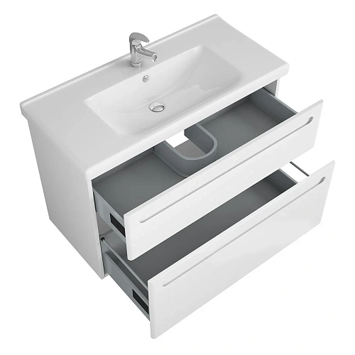Тумба под раковину OWL Otalia 100, 2 ящика, белая OW04.07.00 Тумба под раковину OWL Otalia 100, 2 ящика, белая OW04.07.00