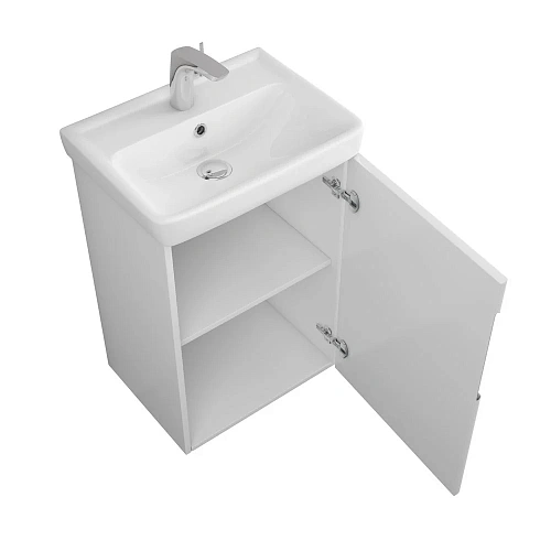 Тумба под раковину OWL Runn 50 с дверкой, белая OW07.02.00 Тумба под раковину OWL Runn 50 с дверкой, белая OW07.02.00