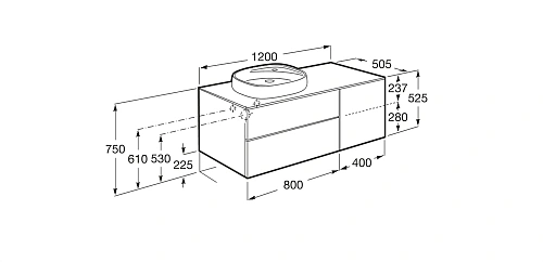 Тумба под раковину Roca Beyond 851400402 Тумба под раковину Roca Beyond 851400402
