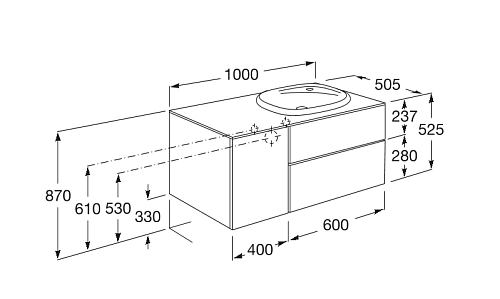 Тумба под раковину Roca Beyond 851409806 Тумба под раковину Roca Beyond 851409806