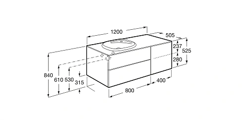 Тумба под раковину Roca Beyond 851410806 Тумба под раковину Roca Beyond 851410806