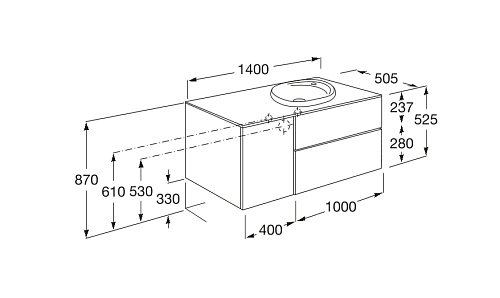 Тумба под раковину Roca Beyond к-т с раковиной 851394806 Тумба под раковину Roca Beyond к-т с раковиной 851394806