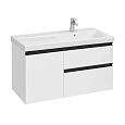 Тумба под раковину Roca Domi 100 белый глянец 2 ящика, правая 857627806 Тумба под раковину Roca Domi 100 белый глянец 2 ящика, правая 857627806