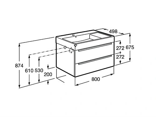 Тумба под раковину Roca Inspira 800 белый глянец 857001806 Тумба под раковину Roca Inspira 800 белый глянец 857001806