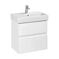 Тумба под раковину Roca Oleta 60 белый глянец, 2 ящика, A857639806 Тумба под раковину Roca Oleta 60 белый глянец, 2 ящика, A857639806
