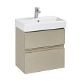 Тумба под раковину Roca Oleta 60 капучино, 2 ящика, A857639515 Тумба под раковину Roca Oleta 60 капучино, 2 ящика, A857639515