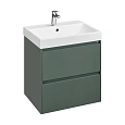 Тумба под раковину Roca Ona 600 зеленый матовый 2 ящика A857613513 Тумба под раковину Roca Ona 600 зеленый матовый 2 ящика A857613513