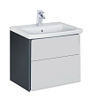 Тумба под раковину Roca Ronda 60 белый глянец/антрацит ZRU9302963 Тумба под раковину Roca Ronda 60 белый глянец/антрацит ZRU9302963