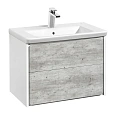Тумба под раковину Roca Ronda 70 белый матовый/бетон ZRU9303003 Тумба под раковину Roca Ronda 70 белый матовый/бетон ZRU9303003