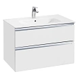 Тумба под раковину Roca The Gap 80 белый глянец 2 ящика A857399806 Тумба под раковину Roca The Gap 80 белый глянец 2 ящика A857399806