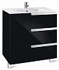 Тумба под раковину Roca Victoria Nord Black Edition 60 3 ящика ZRU9302832