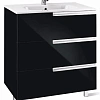 Тумба под раковину Roca Victoria Nord Black Edition 60 3 ящика ZRU9302832 Тумба под раковину Roca Victoria Nord Black Edition 60 3 ящика ZRU9302832