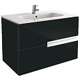Тумба под раковину Roca Victoria Nord Black Edition 80 2 ящика ZRU9000097 Тумба под раковину Roca Victoria Nord Black Edition 80 2 ящика ZRU9000097