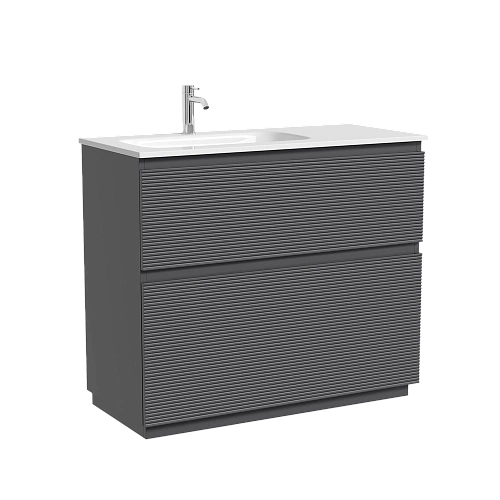 Тумба под раковину SANCOS Folk Floor FL100FLGS левая 995х445х850 Grey soft, напольная Тумба под раковину SANCOS Folk Floor FL100FLGS левая 995х445х850 Grey soft, напольная