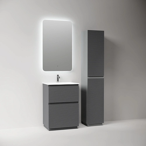 Тумба под раковину SANCOS Folk Floor FL60FGS 590х445х850 Grey soft, напольная Тумба под раковину SANCOS Folk Floor FL60FGS 590х445х850 Grey soft, напольная