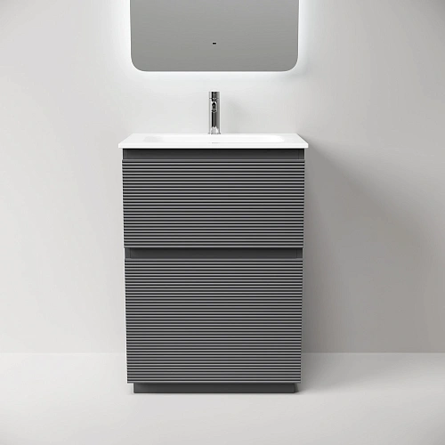 Тумба под раковину SANCOS Folk Floor FL60FGS 590х445х850 Grey soft, напольная Тумба под раковину SANCOS Folk Floor FL60FGS 590х445х850 Grey soft, напольная