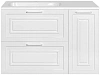 Тумба под раковину Style Line Альба (2 ящ./корзина) Барселона 90 Левая, Люкс, белый, PLUS ЛС-000010052 Тумба под раковину Style Line Альба (2 ящ./корзина) Барселона 90 Левая, Люкс, белый, PLUS ЛС-000010052