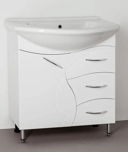 Тумба под раковину Style Line Амелия 75 (3 ящ.) ЛС-00000010 Тумба под раковину Style Line Амелия 75 (3 ящ.) ЛС-00000010