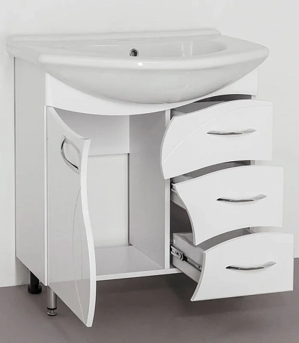 Тумба под раковину Style Line Амелия 75 (3 ящ.) ЛС-00000010 Тумба под раковину Style Line Амелия 75 (3 ящ.) ЛС-00000010