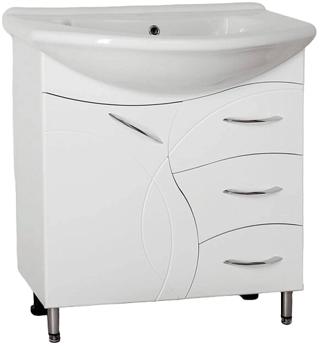 Тумба под раковину Style Line Амелия 75 (3 ящ.) ЛС-00000010 Тумба под раковину Style Line Амелия 75 (3 ящ.) ЛС-00000010