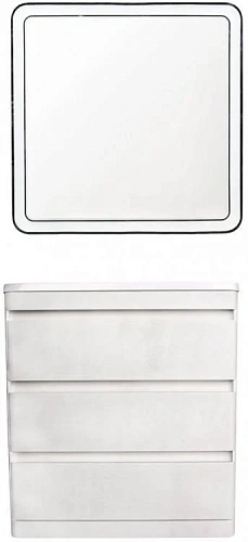 Тумба под раковину Style Line Атлантика 80 (3 ящ.), Люкс бетон крем, PLUS СС-00002278 Тумба под раковину Style Line Атлантика 80 (3 ящ.), Люкс бетон крем, PLUS СС-00002278