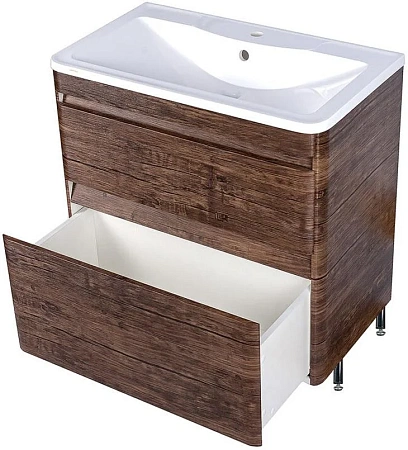 Тумба под раковину Style Line Атлантика 80 напольная, Люкс старое дерево, PLUS ЛС-00000665 Тумба под раковину Style Line Атлантика 80 напольная, Люкс старое дерево, PLUS ЛС-00000665