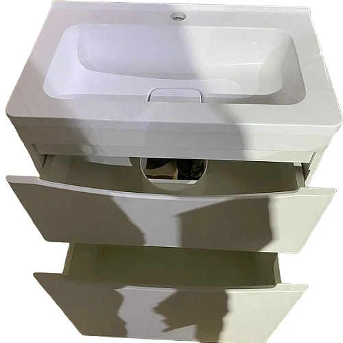 Тумба под раковину Style Line Бергамо мини 80 люкс PLUS белый СС-00002314 Тумба под раковину Style Line Бергамо мини 80 люкс PLUS белый СС-00002314