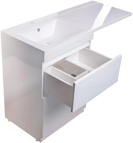 Тумба под раковину Style Line Даймонд 120, glass, Люкс белая, PLUS СС-00000559 Тумба под раковину Style Line Даймонд 120, glass, Люкс белая, PLUS СС-00000559