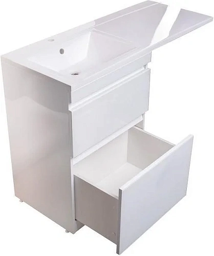 Тумба под раковину Style Line Даймонд 120, glass, Люкс белая, PLUS СС-00000559 Тумба под раковину Style Line Даймонд 120, glass, Люкс белая, PLUS СС-00000559