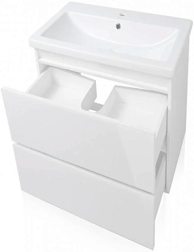 Тумба под раковину Style Line Даймонд 60, Комо 60, Люкс белая, PLUS СС-00000500 Тумба под раковину Style Line Даймонд 60, Комо 60, Люкс белая, PLUS СС-00000500