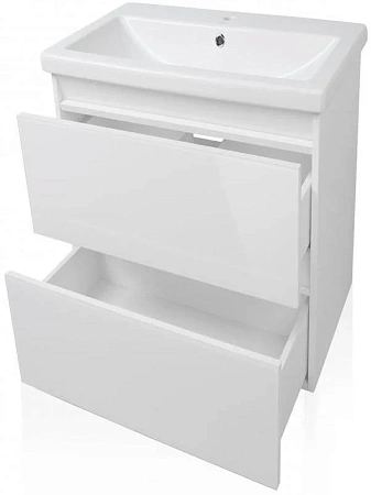 Тумба под раковину Style Line Даймонд 60, Комо 60, Люкс белая, PLUS СС-00000500 Тумба под раковину Style Line Даймонд 60, Комо 60, Люкс белая, PLUS СС-00000500