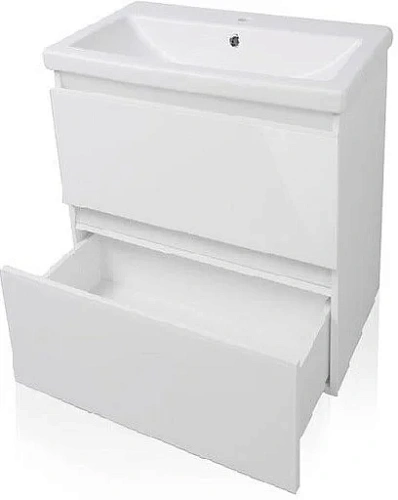 Тумба под раковину Style Line Даймонд 60, Комо 60, Люкс белая, PLUS СС-00000500 Тумба под раковину Style Line Даймонд 60, Комо 60, Люкс белая, PLUS СС-00000500