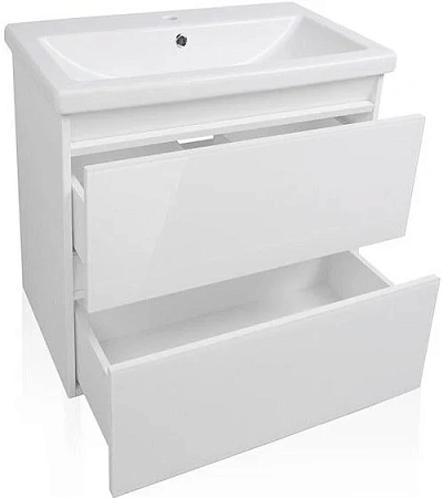 Тумба под раковину Style Line Даймонд 70 белая СС-00000498 Тумба под раковину Style Line Даймонд 70 белая СС-00000498