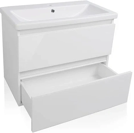 Тумба под раковину Style Line Даймонд 80, Комо 80, Люкс белая, PLUS СС-00000483 Тумба под раковину Style Line Даймонд 80, Комо 80, Люкс белая, PLUS СС-00000483