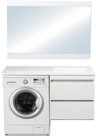 Тумба под раковину Style Line Даллас 120, Люкс белая, PLUS СС-00000469 Тумба под раковину Style Line Даллас 120, Люкс белая, PLUS СС-00000469