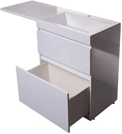 Тумба под раковину Style Line Даллас 130, Люкс белая, PLUS СС-00000557 Тумба под раковину Style Line Даллас 130, Люкс белая, PLUS СС-00000557