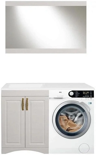 Тумба под раковину Style Line Даллас классик 120, Люкс белый, PLUS СС-00000503 Тумба под раковину Style Line Даллас классик 120, Люкс белый, PLUS СС-00000503