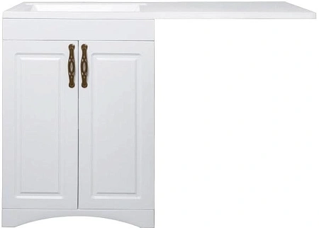 Тумба под раковину Style Line Даллас классик 120, Люкс белый, PLUS СС-00000503 Тумба под раковину Style Line Даллас классик 120, Люкс белый, PLUS СС-00000503