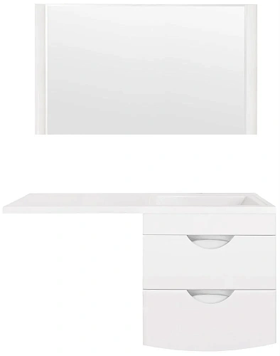 Тумба под раковину Style Line Жасмин 2 60 (2 ящ.), Космос 120, Люкс белая, PLUS ЛС-00000577 Тумба под раковину Style Line Жасмин 2 60 (2 ящ.), Космос 120, Люкс белая, PLUS ЛС-00000577