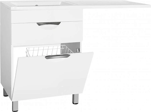 Тумба под раковину Style Line Жасмин 60 (1 ящ.) с корзиной, Космос/Даллас 120, Люкс PLUS ЛС-00000645 Тумба под раковину Style Line Жасмин 60 (1 ящ.) с корзиной, Космос/Даллас 120, Люкс PLUS ЛС-00000645