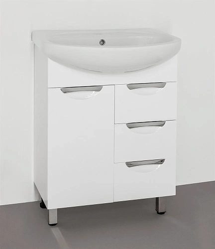 Тумба под раковину Style Line Жасмин 65 (3 ящ.) ЛС-00000035 Тумба под раковину Style Line Жасмин 65 (3 ящ.) ЛС-00000035