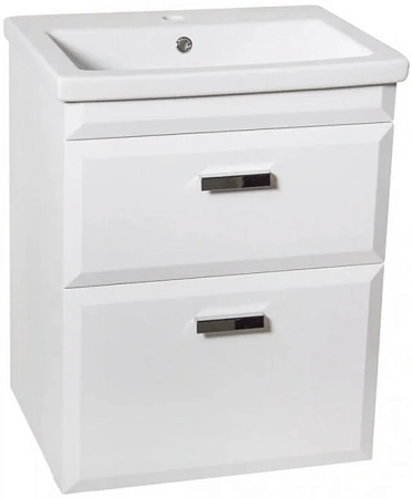 Тумба под раковину Style Line Лотос 60, Комо 60, Люкс белая, PLUS СС-00000373 Тумба под раковину Style Line Лотос 60, Комо 60, Люкс белая, PLUS СС-00000373