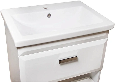 Тумба под раковину Style Line Лотос 60, Комо 60, Люкс белая, PLUS СС-00000374 Тумба под раковину Style Line Лотос 60, Комо 60, Люкс белая, PLUS СС-00000374