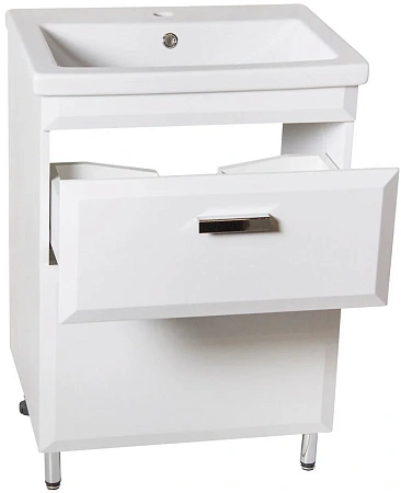 Тумба под раковину Style Line Лотос 60, Комо 60, Люкс белая, PLUS СС-00000374 Тумба под раковину Style Line Лотос 60, Комо 60, Люкс белая, PLUS СС-00000374