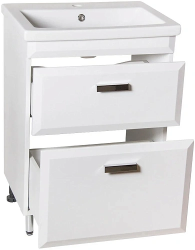 Тумба под раковину Style Line Лотос 60, Комо 60, Люкс белая, PLUS СС-00000374 Тумба под раковину Style Line Лотос 60, Комо 60, Люкс белая, PLUS СС-00000374